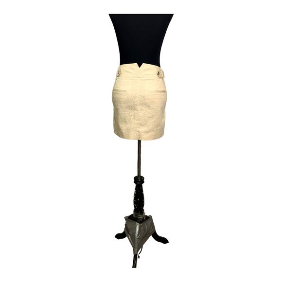 Express Design Studio beige printed mini skirt size 6 - Picture 11 of 11